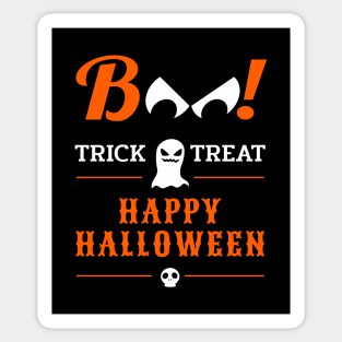 Happy Halloween Boo - Scary Ghost Eyes Sticker